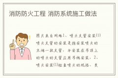 <b>消防防火工程 消防系统施工做法</b>