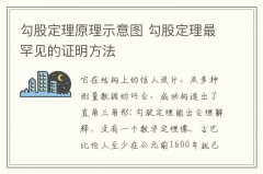 勾股定理原理示意图 勾股定理最罕见的证明方法